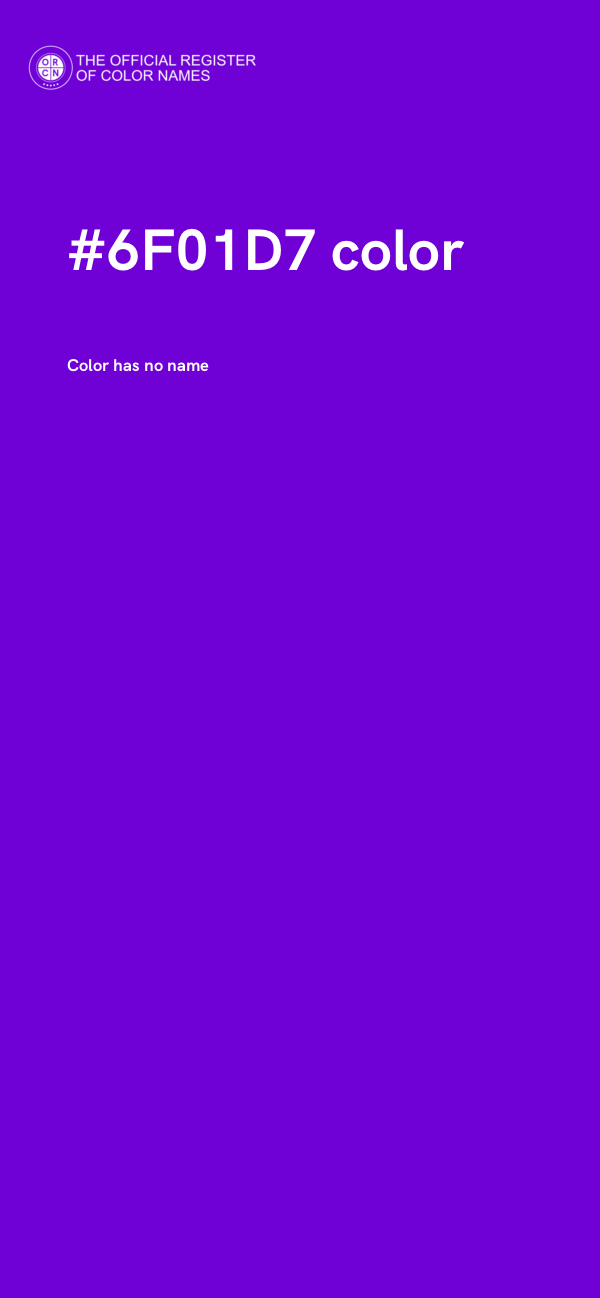 #6F01D7 color image