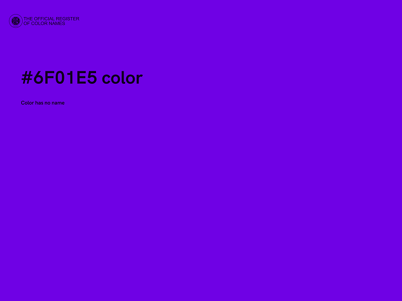 #6F01E5 color image