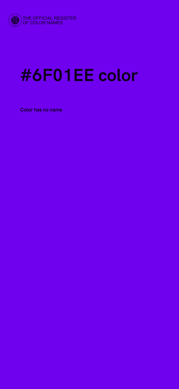 #6F01EE color image