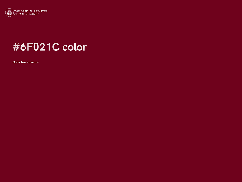 #6F021C color image
