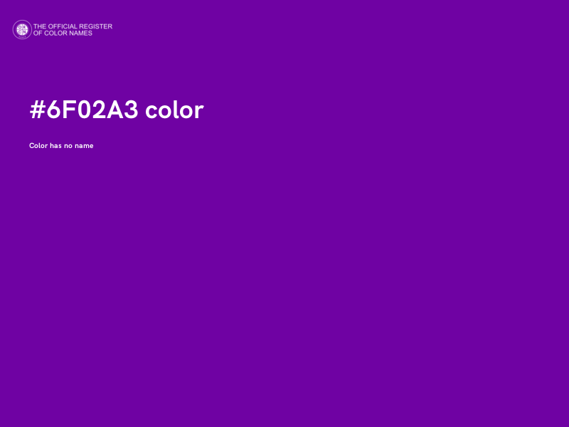 #6F02A3 color image