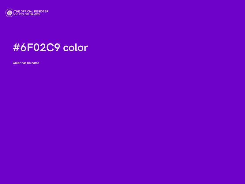 #6F02C9 color image