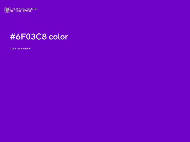 #6F03C8 color image