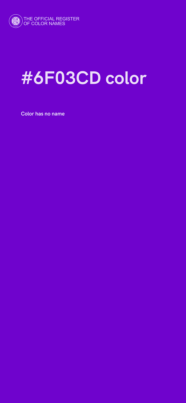 #6F03CD color image