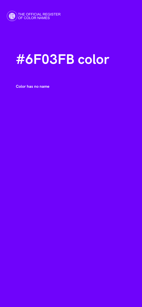 #6F03FB color image