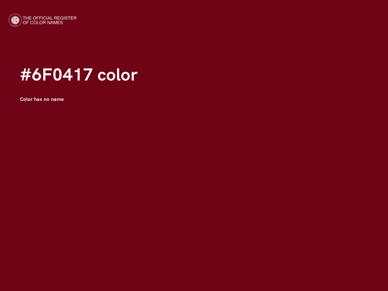 #6F0417 color image