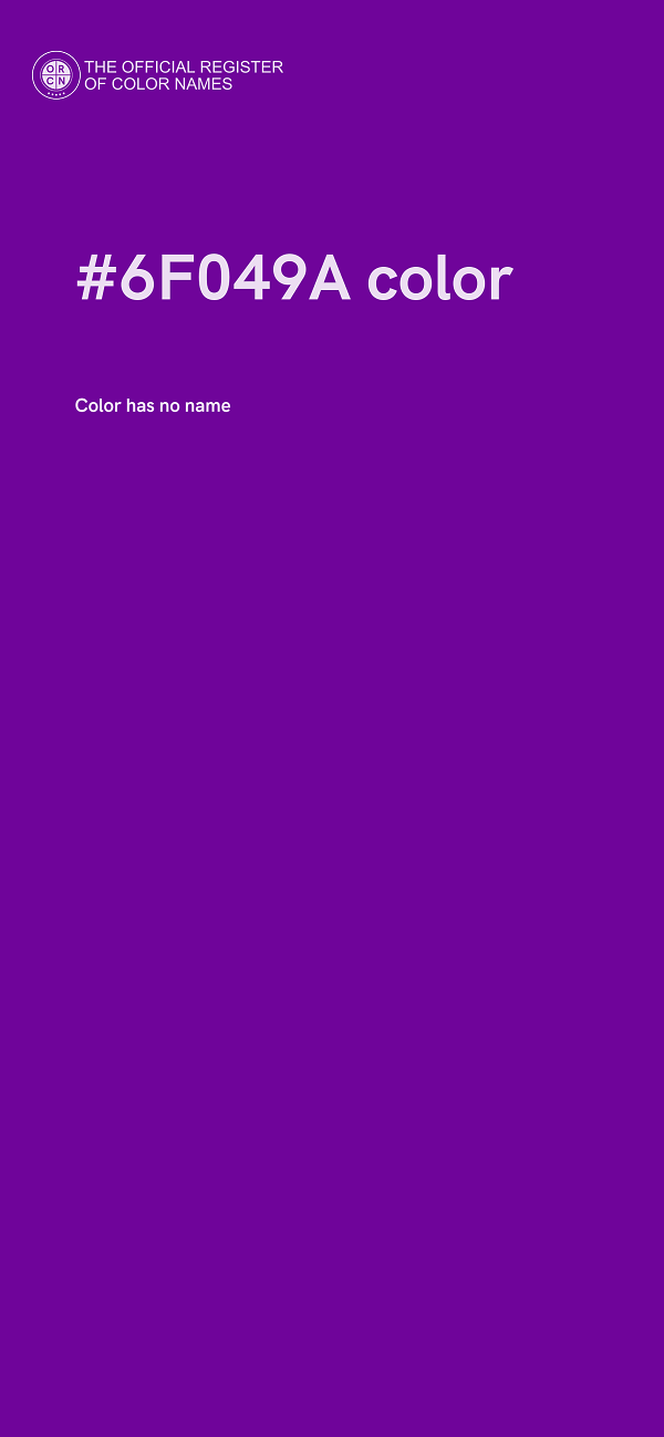 #6F049A color image