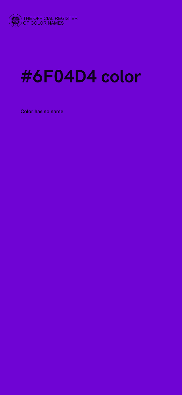 #6F04D4 color image