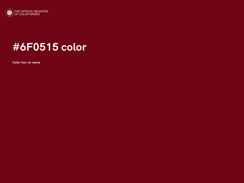 #6F0515 color image