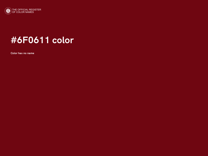 #6F0611 color image