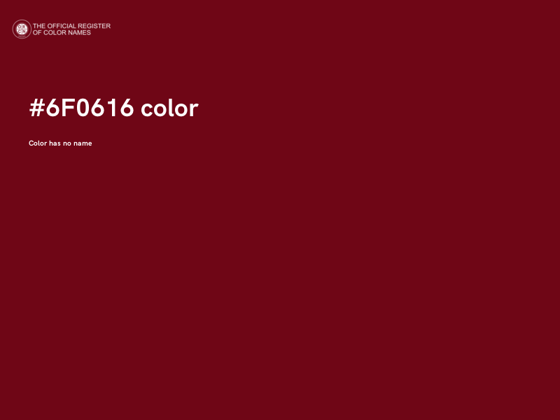 #6F0616 color image