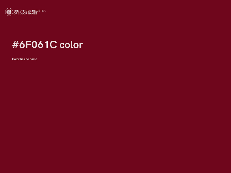#6F061C color image