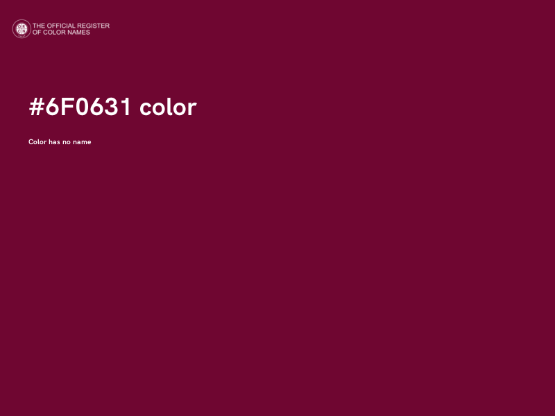 #6F0631 color image
