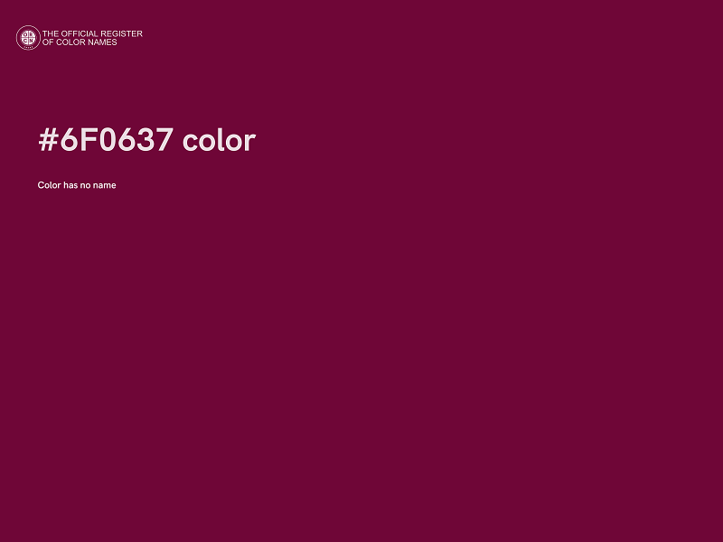 #6F0637 color image