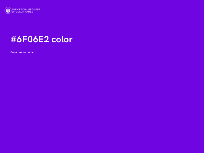 #6F06E2 color image