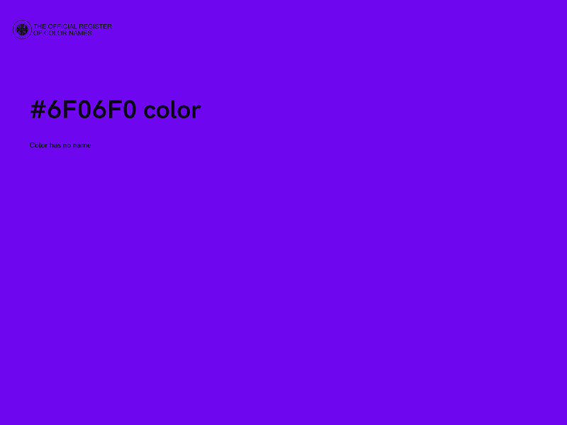 #6F06F0 color image