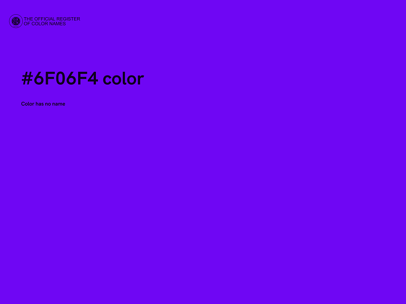#6F06F4 color image