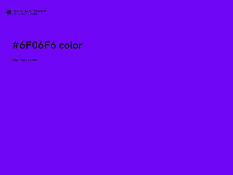 #6F06F6 color image