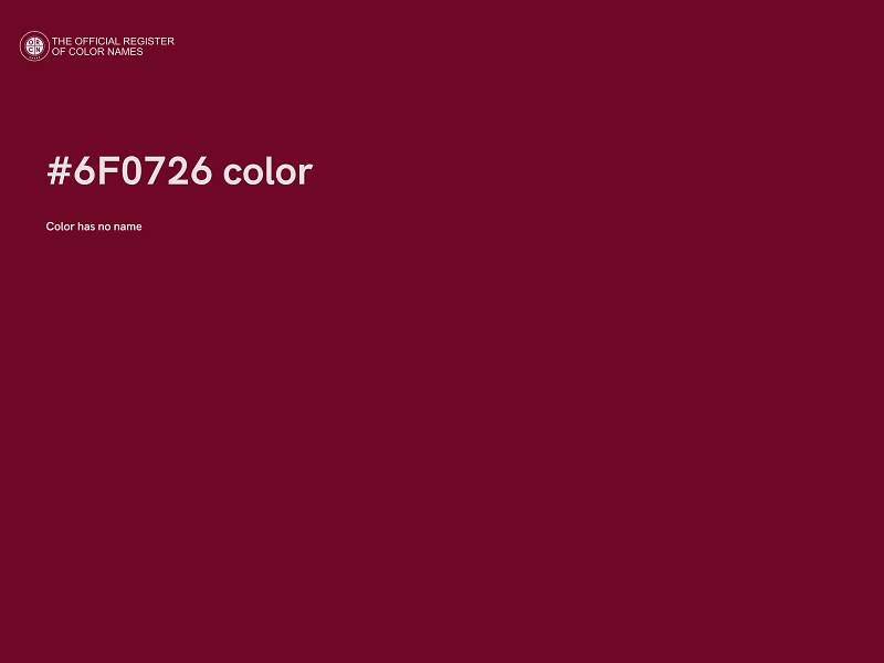#6F0726 color image