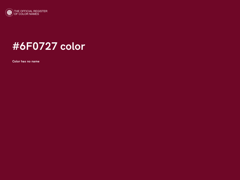 #6F0727 color image