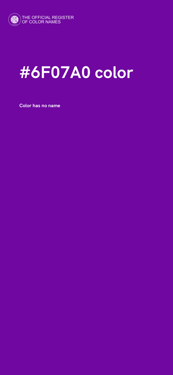 #6F07A0 color image