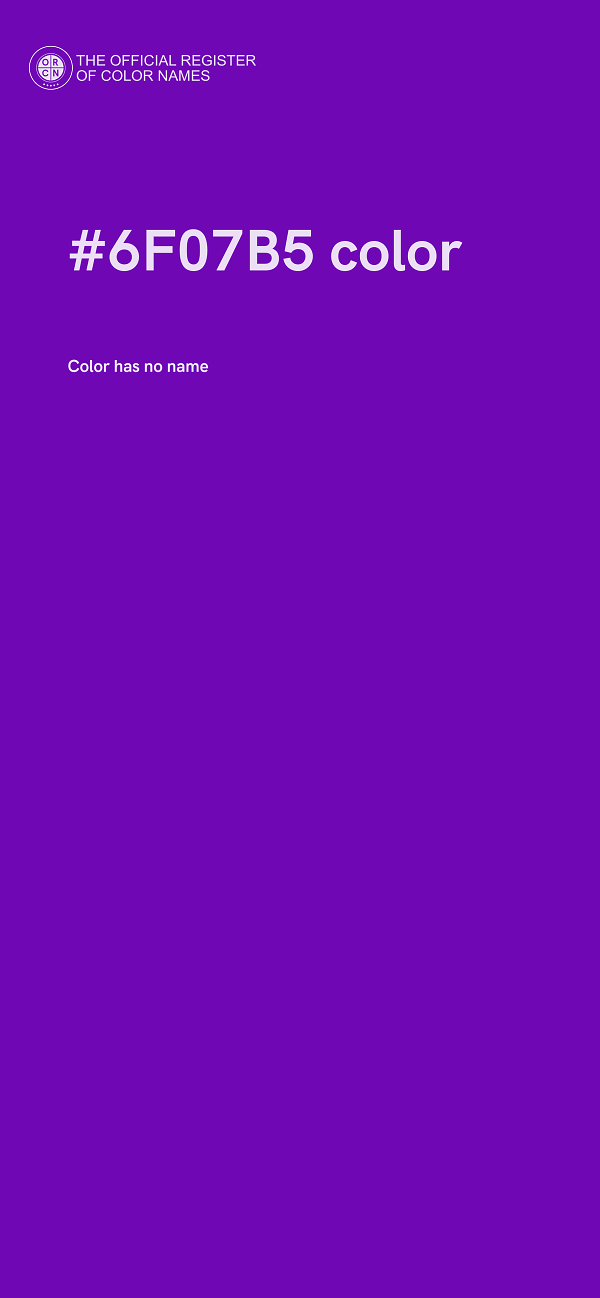 #6F07B5 color image