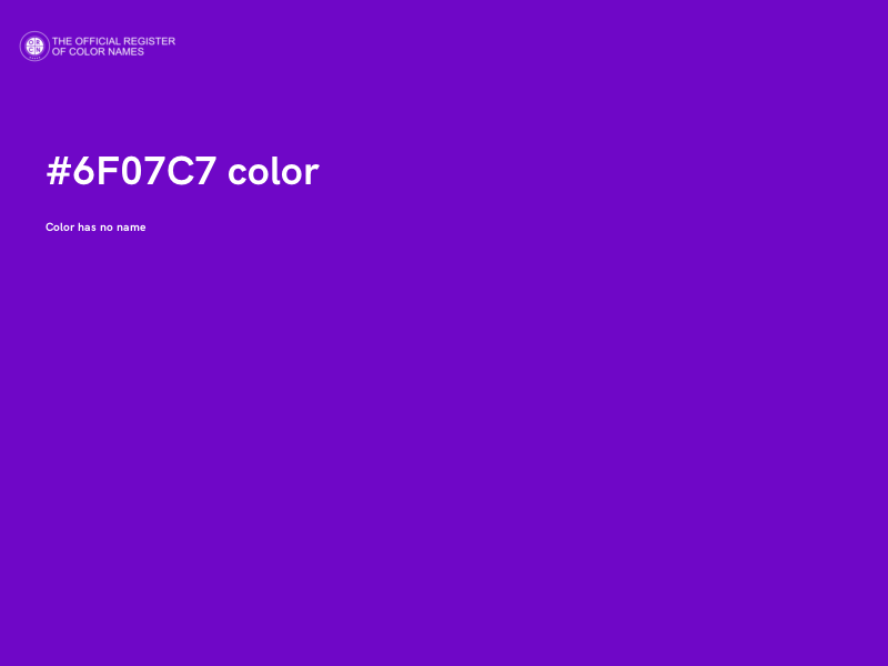 #6F07C7 color image