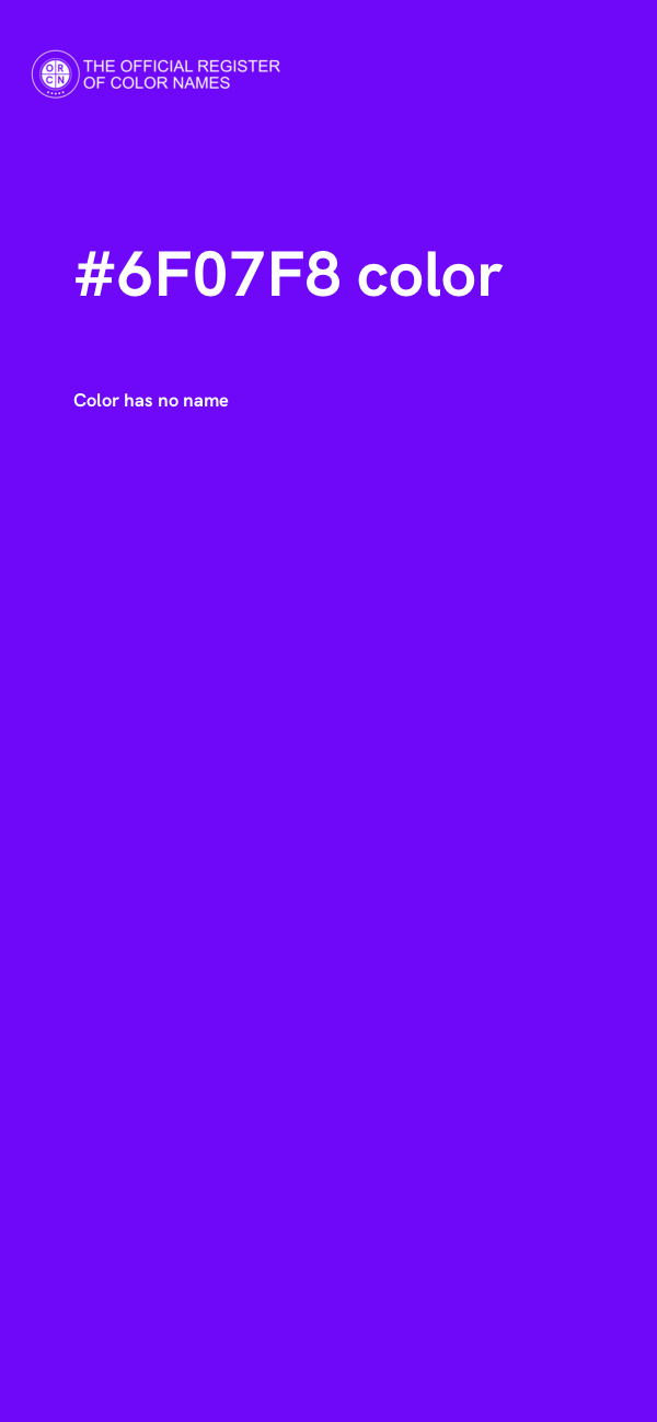 #6F07F8 color image
