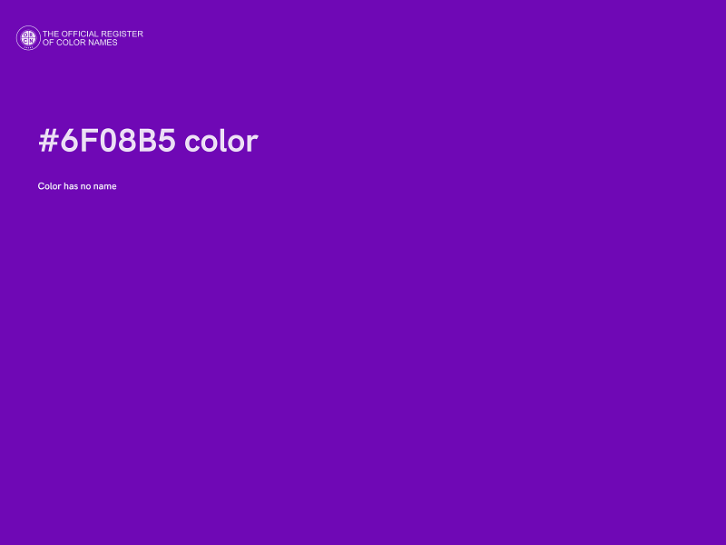 #6F08B5 color image