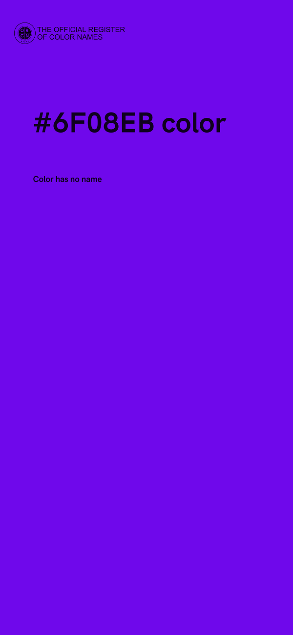#6F08EB color image