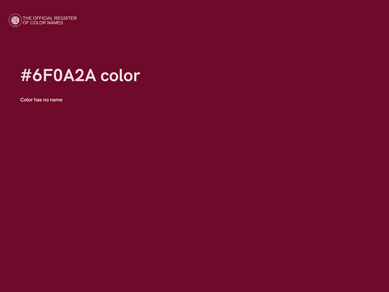 #6F0A2A color image