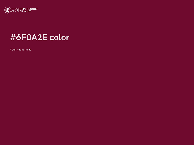 #6F0A2E color image