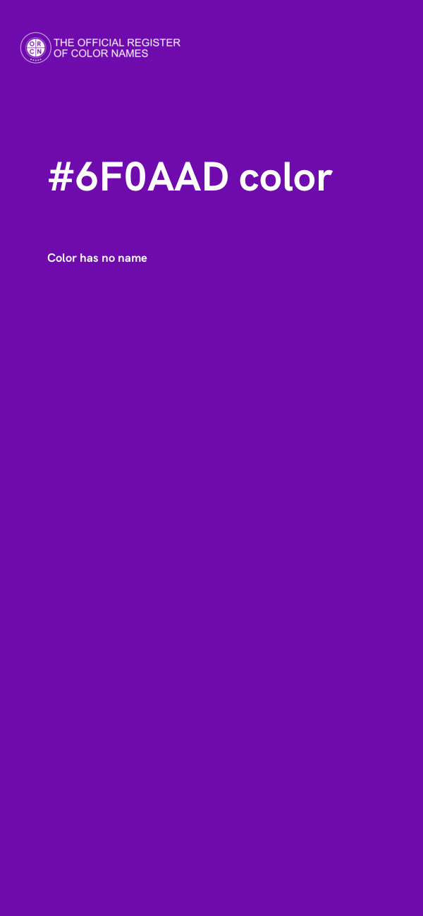 #6F0AAD color image