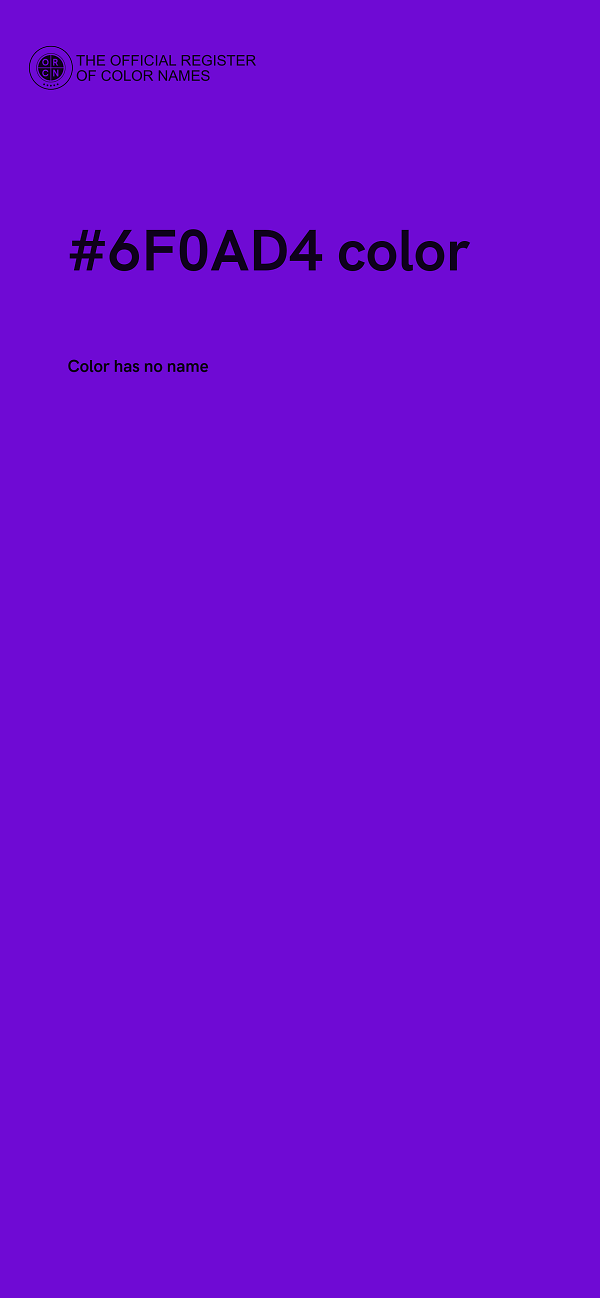 #6F0AD4 color image