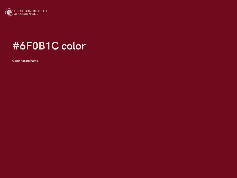 #6F0B1C color image