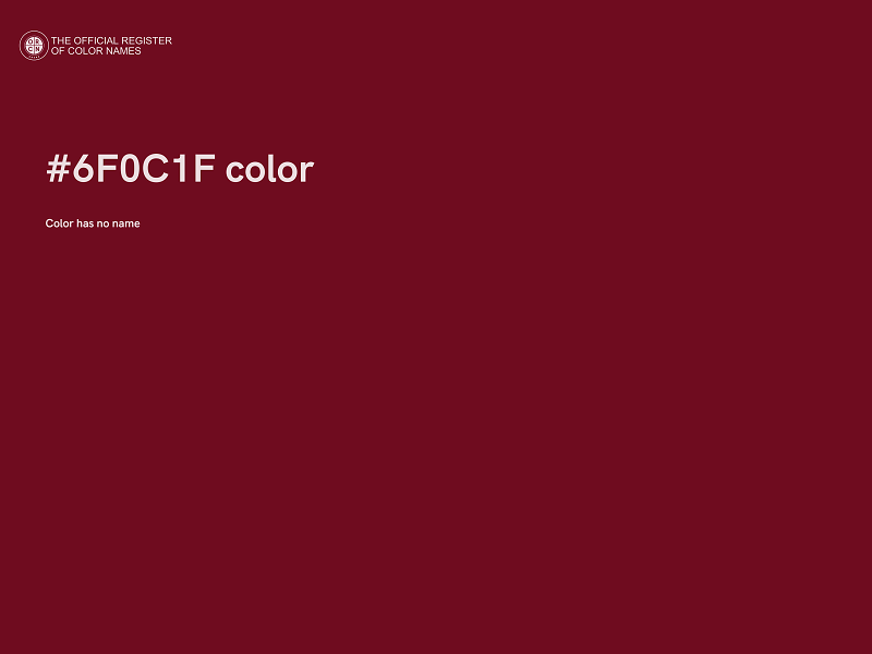 #6F0C1F color image