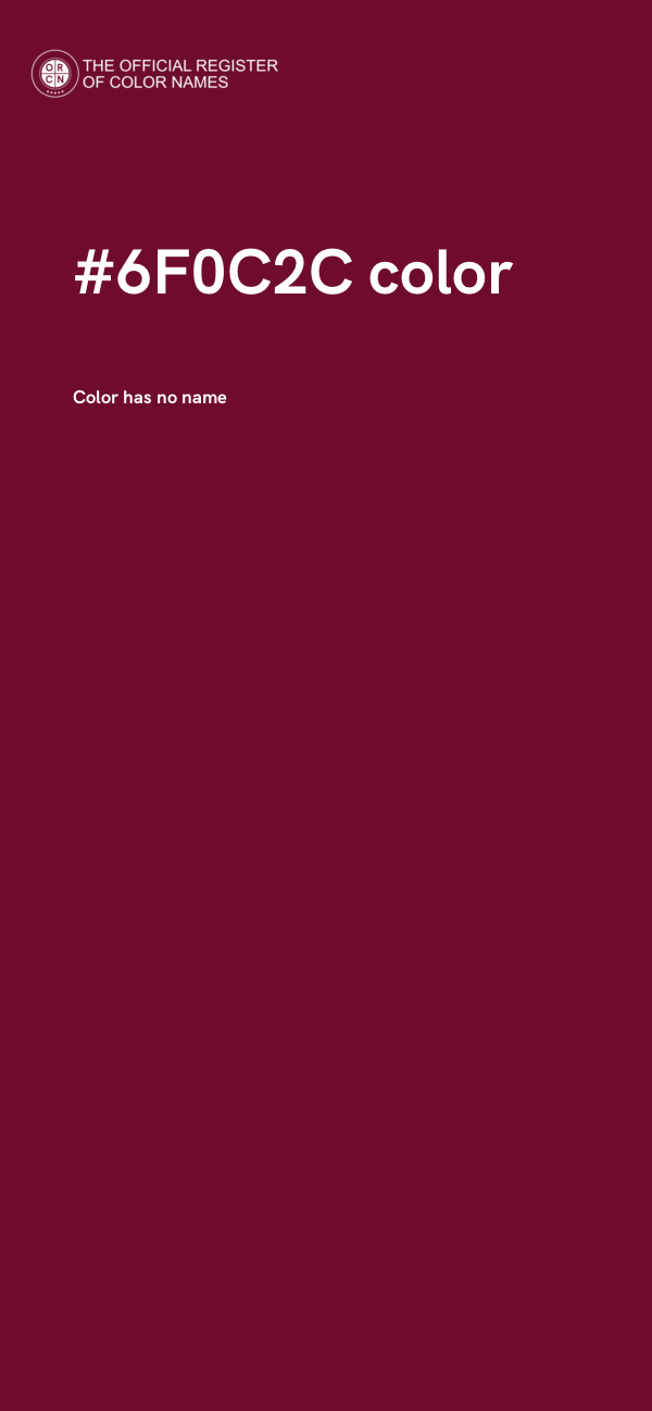 #6F0C2C color image
