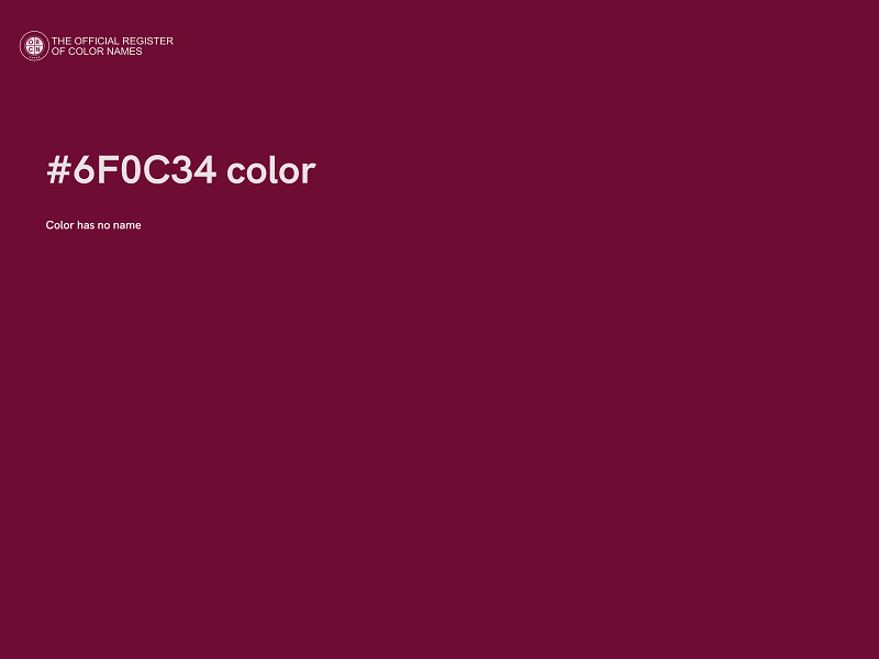 #6F0C34 color image