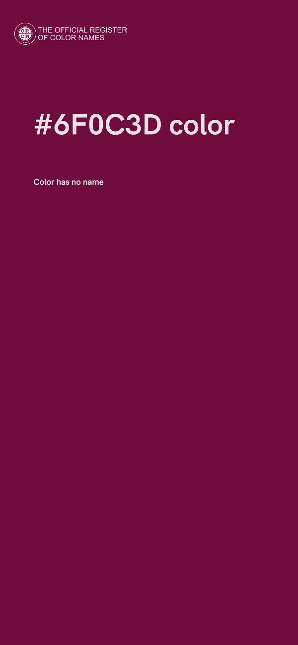 #6F0C3D color image