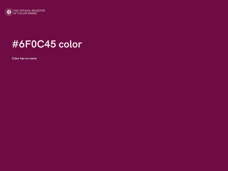 #6F0C45 color image