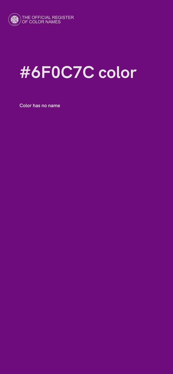 #6F0C7C color image