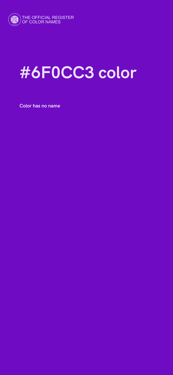 #6F0CC3 color image