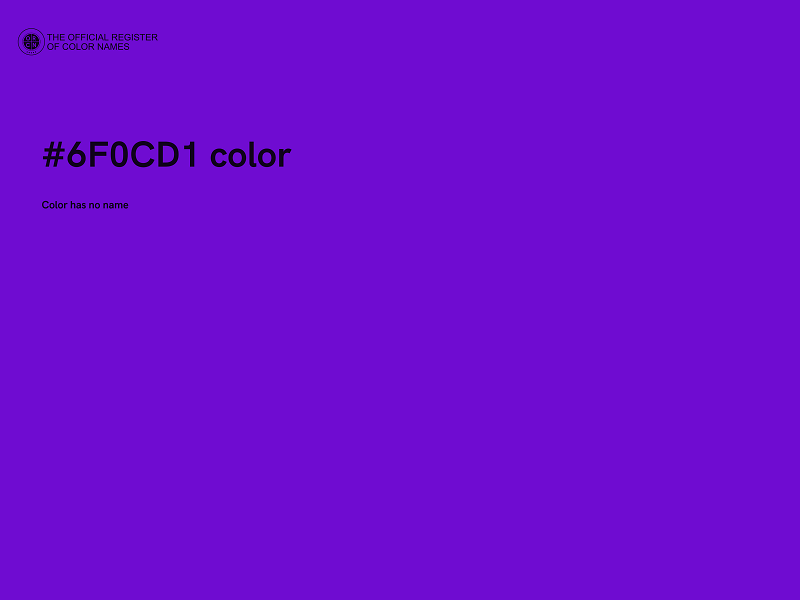 #6F0CD1 color image