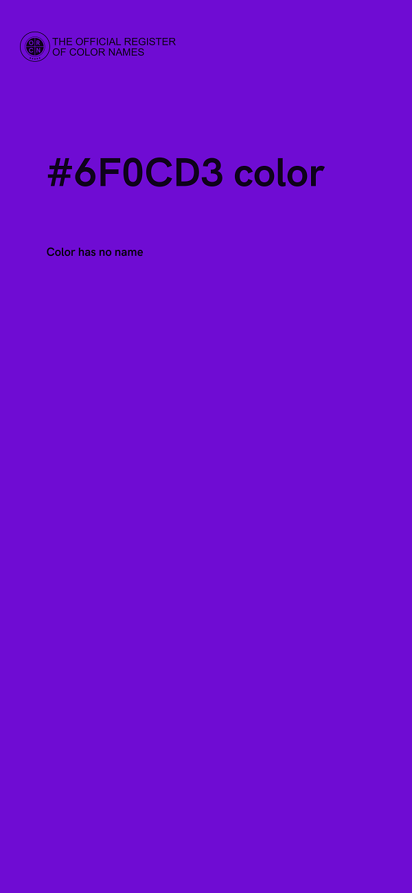 #6F0CD3 color image
