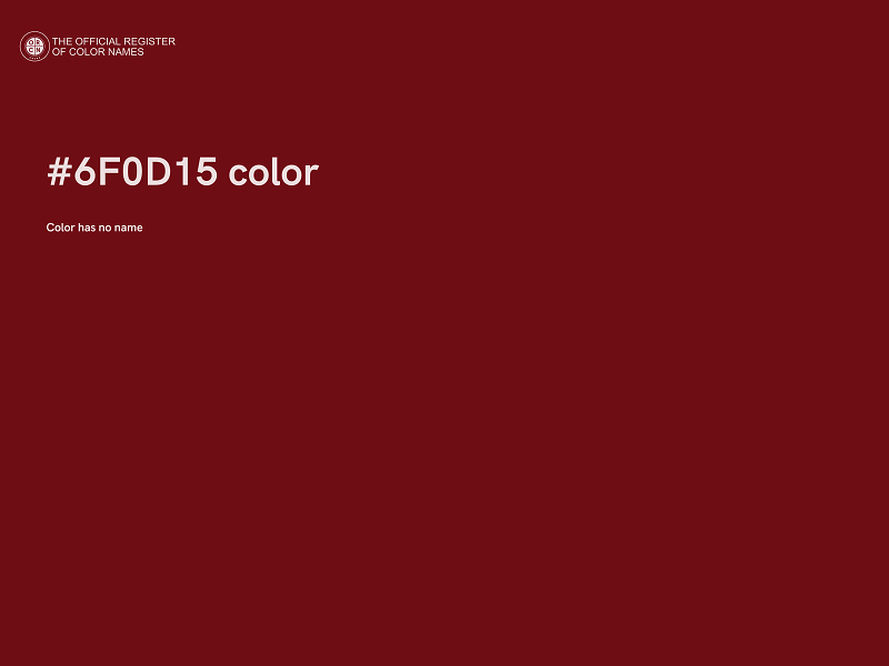 #6F0D15 color image