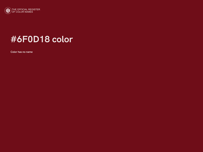 #6F0D18 color image