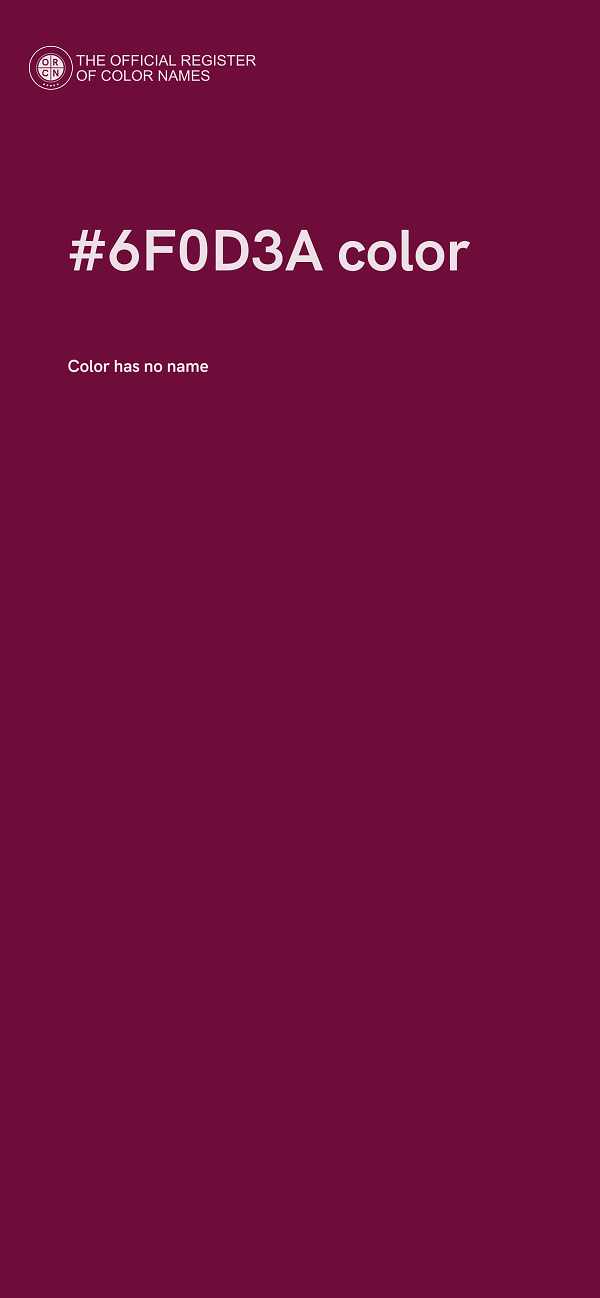 #6F0D3A color image