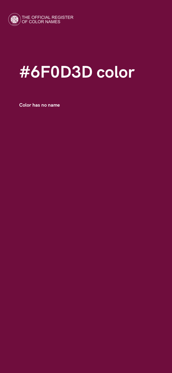#6F0D3D color image