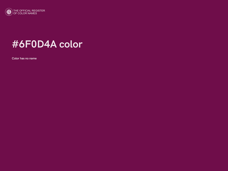 #6F0D4A color image