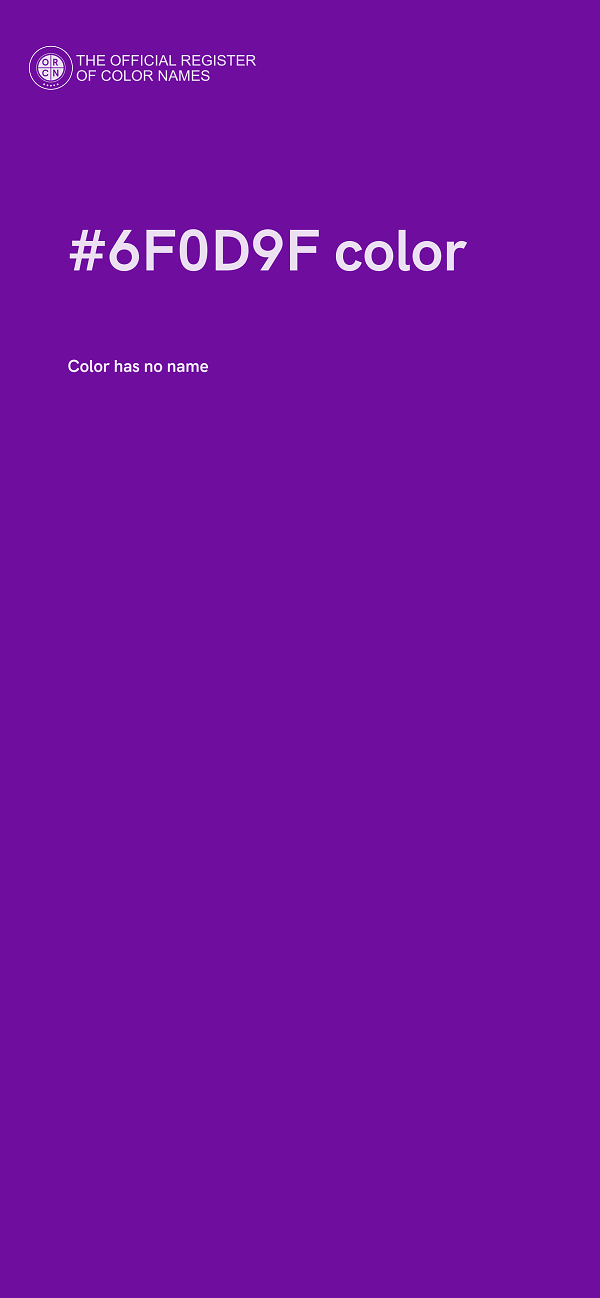 #6F0D9F color image